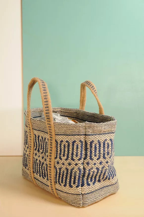 Sac en jute bleu SOFY